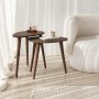 HANAH HOME Sto za dnevnu sobu Sweet Walnut (2 dela) - slika 2