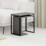 HANAH HOME Sto za dnevnu sobu Zigosh Retro Grey (2 dela) - slika 1