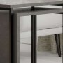 HANAH HOME Sto za dnevnu sobu Zigosh Retro Grey (2 dela) - slika 5