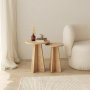 HANAH HOME Sto za dnevnu sobu Mushroom Sapphire Oak (2 dela) - slika 2
