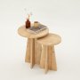 HANAH HOME Sto za dnevnu sobu Mushroom Sapphire Oak (2 dela) - slika 3