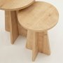 HANAH HOME Sto za dnevnu sobu Mushroom Sapphire Oak (2 dela) - slika 5