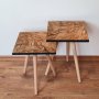 HANAH HOME Pomoćni stočić 2SHP122 Brown (2 komada) - slika 1
