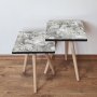 HANAH HOME Pomoćni stočić 2SHP133 Grey (2 dela) - slika 1