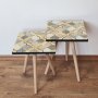 HANAH HOME Pomoćni stočić 2SHP136 Grey (2 dela) - slika 1