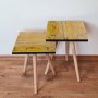 HANAH HOME Pomoćni stočić 2SHP127 Mustard (2 dela) - slika 1