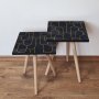 HANAH HOME Pomoćni stočić 2SHP155 Navy Blue - slika 1