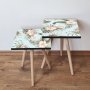 HANAH HOME Pomoćni stočić 2SHP207 Blue - slika 1