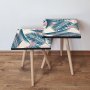 HANAH HOME Pomoćni stočić 2SHP208 Navy Blue - slika 1