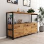 HANAH HOME Komoda Nero v2 Walnut - slika 1