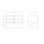 HANAH HOME Komoda Zermat Anthracite - slika 4