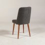 HANAH HOME Stolica Vina Sandalye Anthracite Walnut - slika 2