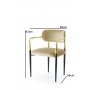 HANAH HOME Stolica JN 041 V2 ( 2 kom ) - slika 3