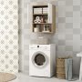 HANAH HOME Polica Voda Sapphire Oak White - slika 4