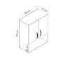 HANAH HOME Polica Voda Sapphire Oak White - slika 5