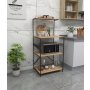 HANAH HOME Kuhinjska polica Anemon Black Pine - slika 1