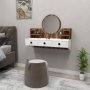 HANAH HOME Polina Light Walnut White - slika 1