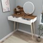 HANAH HOME Gutty Light Walnut White - slika 2