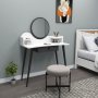 HANAH HOME Meriska White Anthracite - slika 1