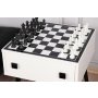 HANAH HOME Sto za dnevnu sobu Chesso Black White - slika 4