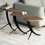 HANAH HOME Pomoćni stočić Pion Walnut - slika 2