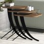 HANAH HOME Pomoćni stočić Pion Walnut - slika 1