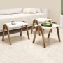 HANAH HOME Pomoćni stočić Paris Walnut Cream - slika 2