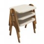 HANAH HOME Pomoćni stočić Paris Walnut Cream - slika 3