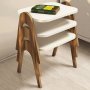 HANAH HOME Pomoćni stočić Paris Walnut Cream - slika 1