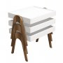 HANAH HOME Pomoćni stočić Roma Walnut White - slika 4