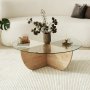 HANAH HOME Sto za dnevnu sobu Lily Sapphire Oak - slika 1