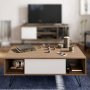 HANAH HOME Sto za dnevnu sobu Mistico Walnut White 2 - slika 2