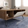 HANAH HOME Sto za dnevnu sobu Mistico Walnut White 2 - slika 3