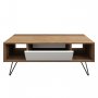 HANAH HOME Sto za dnevnu sobu Mistico Walnut White 2 - slika 4