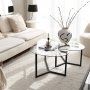 HANAH HOME Sto za dnevnu sobu Bellisimo Black (2 kom) - slika 1