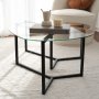 HANAH HOME Sto za dnevnu sobu Bellisimo Black (2 kom) - slika 3