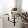 HANAH HOME Sto za dnevnu sobu Bellisimo Black (2 kom) - slika 5