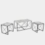 HANAH HOME Sto za dnevnu sobu Defne White Marble (3 kom) - slika 2