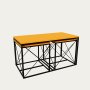 HANAH HOME Sto za dnevnu sobu Defne Yellow ( 3 kom ) - slika 1
