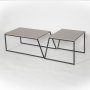 HANAH HOME Sto za dnevnu sobu Pal Orta Sehpa Light Mocha ( 2 kom ) - slika 3