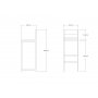 HANAH HOME Tibet Oak ( sto + 2 stolice ) - slika 5