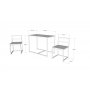 HANAH HOME Bahar (sto + 2 stolice) - slika 2