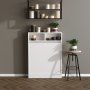 HANAH HOME Sto za dnevnu sobu Bracked White (sto na izvlačenje) - slika 3