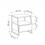 HANAH HOME Komoda Pal Anthracite - slika 4
