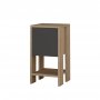 HANAH HOME Komoda Ema Oak Anthracite - slika 1