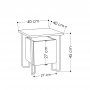 HANAH HOME Komoda Acres Nightstand Dark Coffee - slika 4