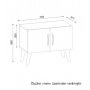 HANAH HOME Komoda Bellini v2 White Walnut - slika 5