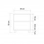 HANAH HOME Komoda Alfa Atlantic Pine - slika 4