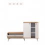 HANAH HOME Evva (cipelarnik + čiviluk) 811MDD4110 - slika 1