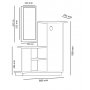 HANAH HOME Asia (cipelarnik + ogledalo) - slika 5